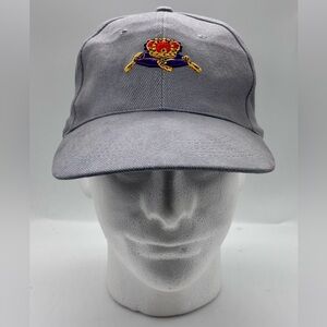 Crown Royal Alcohol Whisky Strapback Baseball Hat Cap Gray Adult OSFA